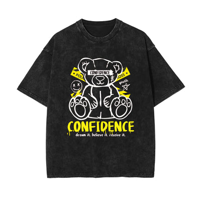 Bear Doll Urban Streetwear Graffiti Tee-INNBLAC