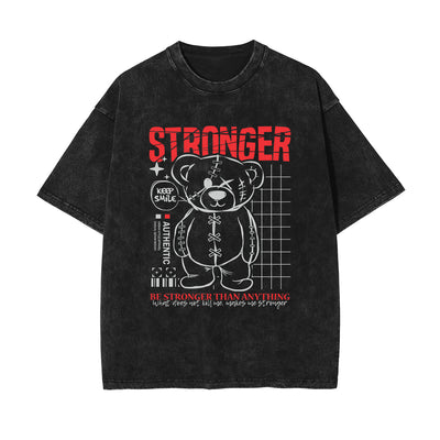Bear Doll Urban Streetwear Graffiti Tee-INNBLAC