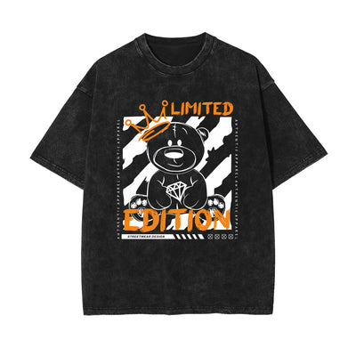 Bear Doll Urban Streetwear Graffiti Tee-INNBLAC