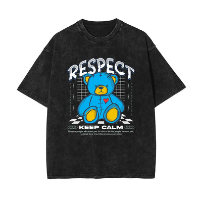 Teddy Bear Urban Streetwear Illustration Tee-INNBLAC