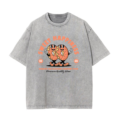 Retro Cartoon Character Graphic Tee-INNBLAC