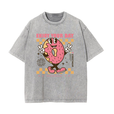 Retro Cartoon Character Graphic Tee-INNBLAC