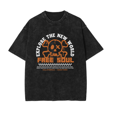 Skull Urban Streetwear Graphic Tee-INNBLAC