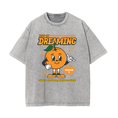 Retro Cartoon Character Graphic Tee-INNBLAC
