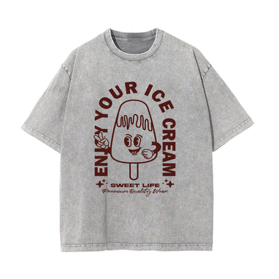 Cute Cartoon Character Graphic Tee-INNBLAC