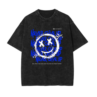 Graffiti Smile Streetwear Graphic Tee-INNBLAC