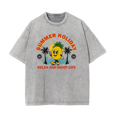 Retro Cartoon Character Graphic Tee-INNBLAC