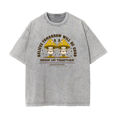 Retro Cartoon Character Graphic Tee-INNBLAC