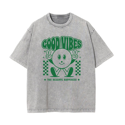 Cute Cartoon Character Graphic Tee-INNBLAC