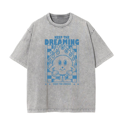 Cute Cartoon Character Graphic Tee-INNBLAC