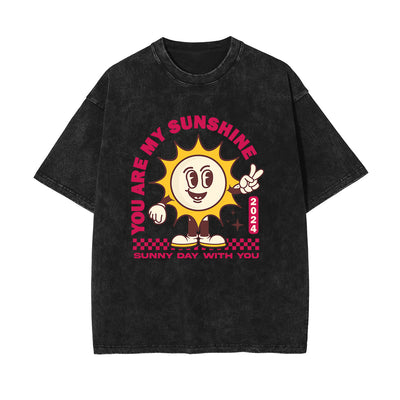 Retro Cartoon Character Graphic Tee-INNBLAC