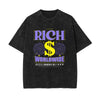 Urban Streetwear Stone Wash Graphic Tee-INNBLAC