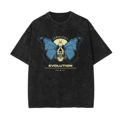 Skull Urban Streetwear Graphic Tee-INNBLAC