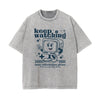 Cute Cartoon Character Graphic Tee-INNBLAC
