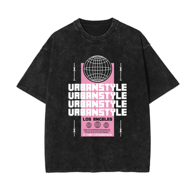 Urban Streetwear Stone Wash Graphic Tee-INNBLAC