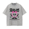 Retro Cartoon Character Graphic Tee-INNBLAC