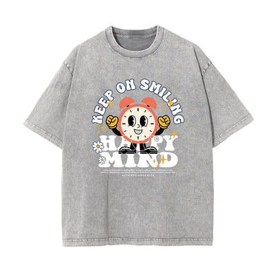 Retro Cartoon Character Graphic Tee-INNBLAC