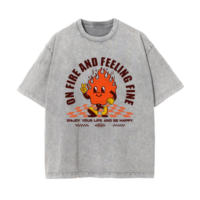 Retro Cartoon Character Graphic Tee-INNBLAC