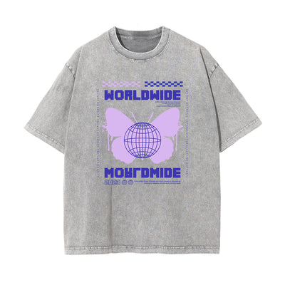 Urban Streetwear Stone Wash Graphic Tee-INNBLAC