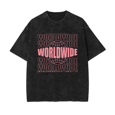 Urban Streetwear Stone Wash Graphic Tee-INNBLAC