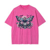 Gothic Butterfly Skull Art Graphic Tee-INNBLAC
