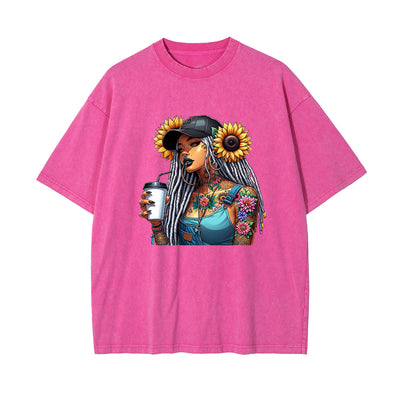 Tattoo Girl Animes Graphic T Shirt-INNBLAC