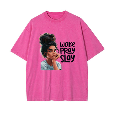 Black Girl Praying Graphic Tee-INNBLAC