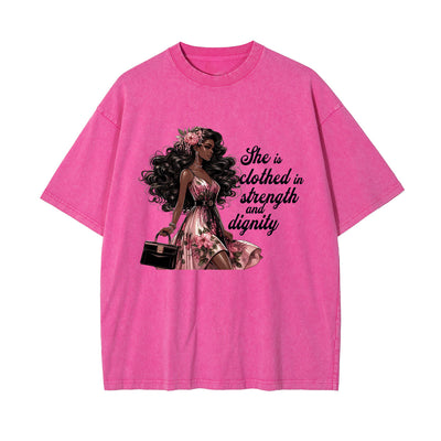 Black Girl Praying Graphic Tee-INNBLAC