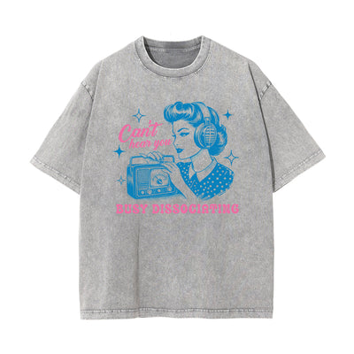Retro Lady Quotes Graphic Tee-INNBLAC