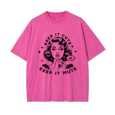 Retro Lady Quotes Graphic Tee-INNBLAC