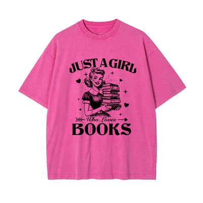 Retro Lady Reading Graphic Tee-INNBLAC