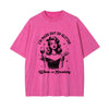 Retro Lady Quotes Graphic Tee-INNBLAC