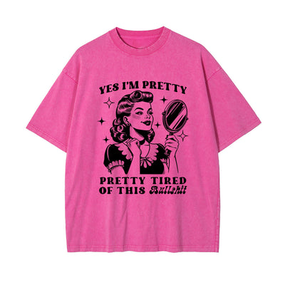 Retro Lady Quotes Graphic Tee-INNBLAC