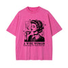 Retro Lady Quotes Graphic Tee-INNBLAC