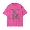 Retro Lady Reading Graphic Tee-INNBLAC
