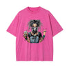 Gothic Girl Stone Wash Graphic Tee-INNBLAC