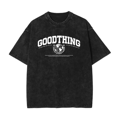 Urban Streetwear Stone Wash Graphic Tee-INNBLAC