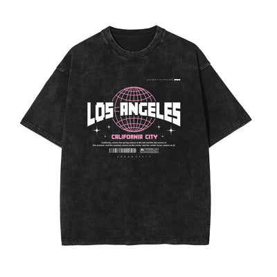 Urban Streetwear Stone Wash Graphic Tee-INNBLAC